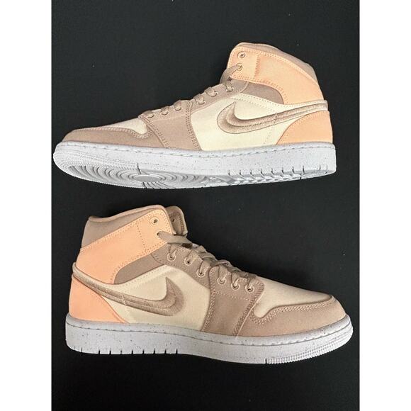 Jordan 1 Mid (W) Canvas Khaki / Size 10.5M(12W) / Brand New - Picture 3 of 11